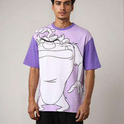 Men's Looney Tunes Back Printed Boxy Fit Tshirt