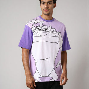 Men's Looney Tunes Back Printed Boxy Fit Tshirt