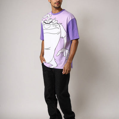 Men's Looney Tunes Back Printed Boxy Fit Tshirt