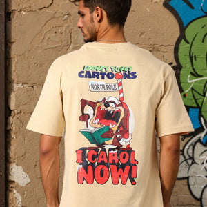 Men's Looney Tunes Back Printed Boxy Fit T-shirt