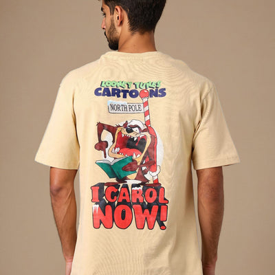 Men's Looney Tunes Back Printed Boxy Fit T-shirt