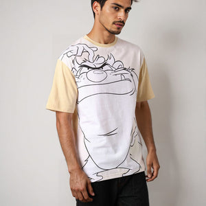 Men's Looney Tunes Back Printed Boxy Fit T-shirt