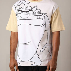 Men's Looney Tunes Back Printed Boxy Fit T-shirt