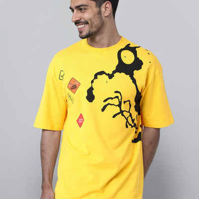 Men's Boxy Fit Looney Tunes Print T-Shirt