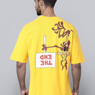 Men's Boxy Fit Looney Tunes Print T-Shirt