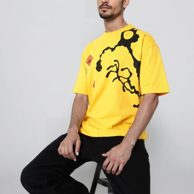 Men's Boxy Fit Looney Tunes Print T-Shirt