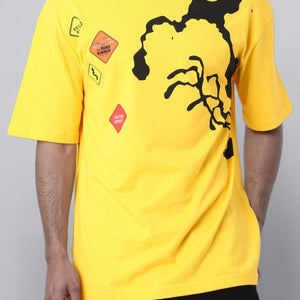 Men's Boxy Fit Looney Tunes Print T-Shirt