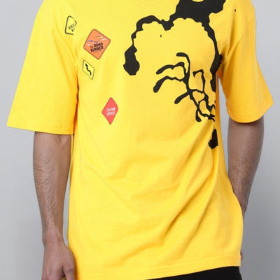 Men's Boxy Fit Looney Tunes Print T-Shirt