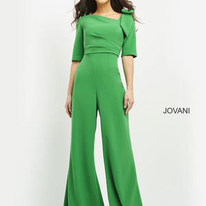 Jovani 04284 High Low Neckline Long Formal Jumpsuit