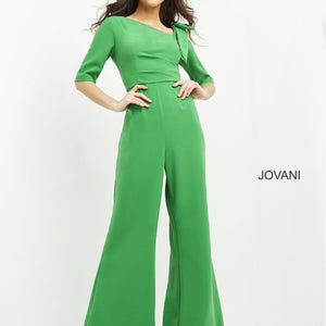Jovani 04284 High Low Neckline Long Formal Jumpsuit