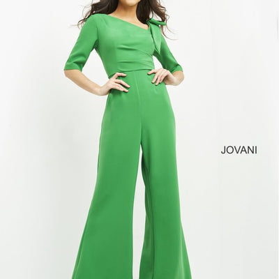 Jovani 04284 High Low Neckline Long Formal Jumpsuit