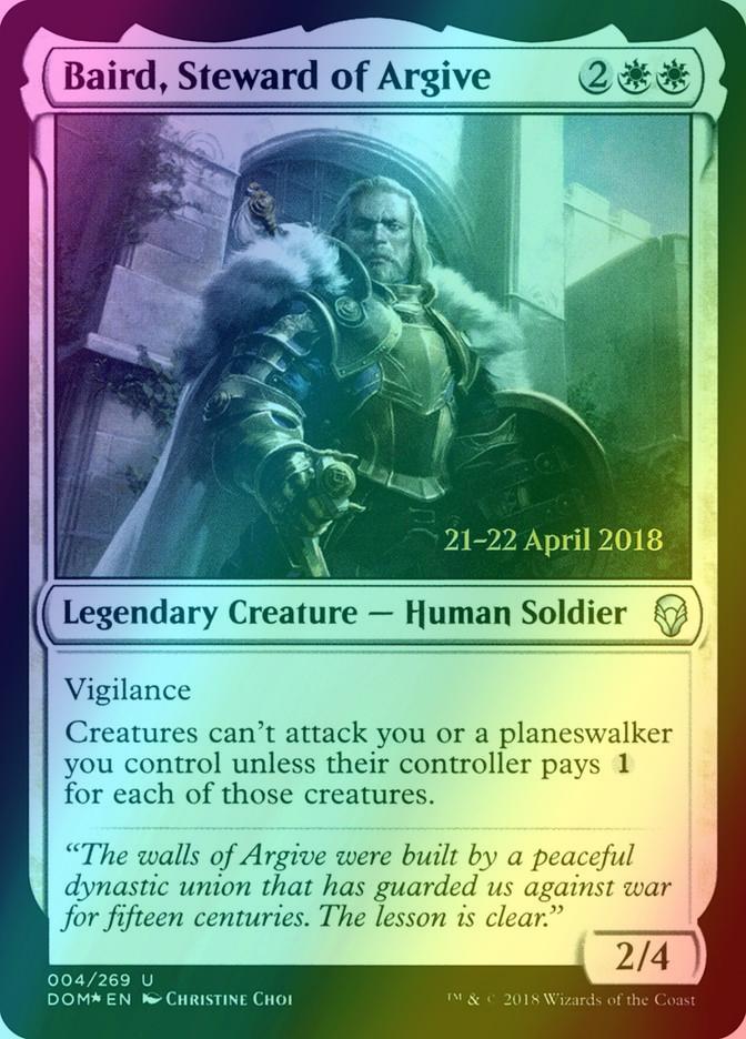 Baird, Steward of Argive [4s] [Dominaria Promos] [Foil]