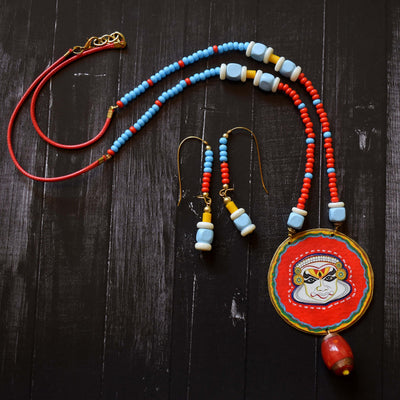 Bindurekha Brass Kathakali Set