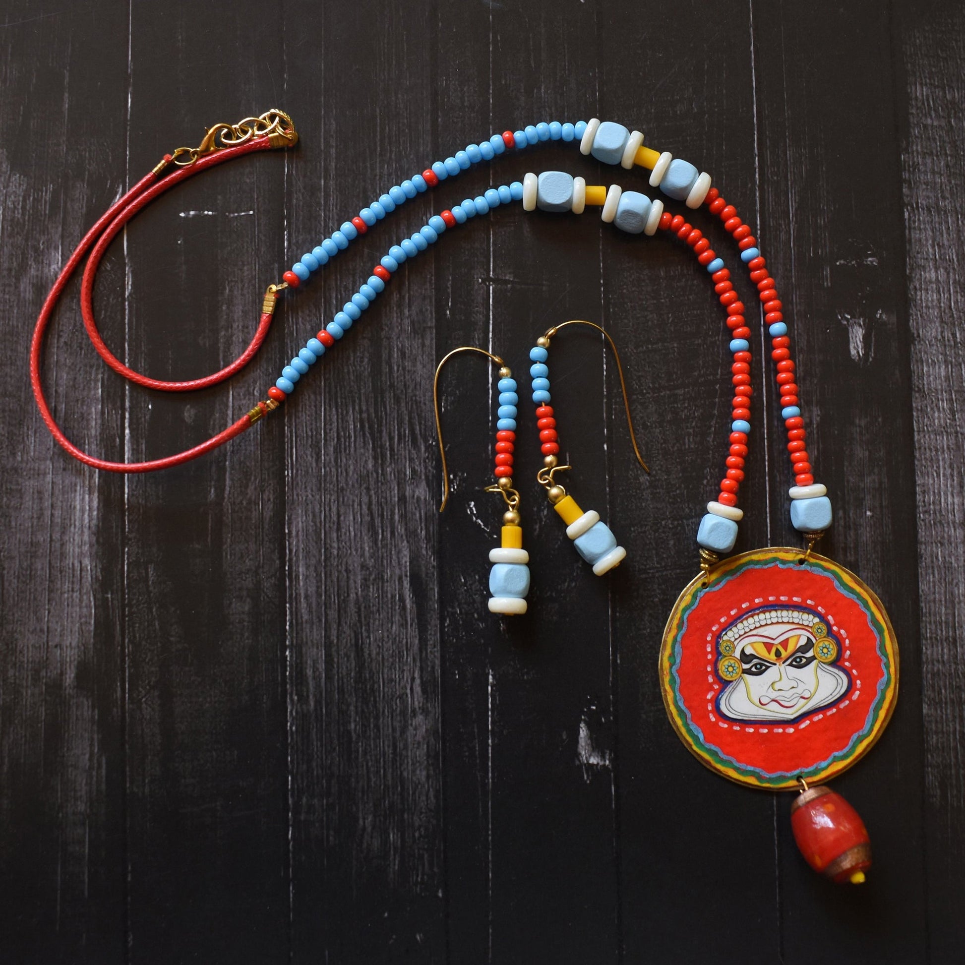 Bindurekha Brass Kathakali Set