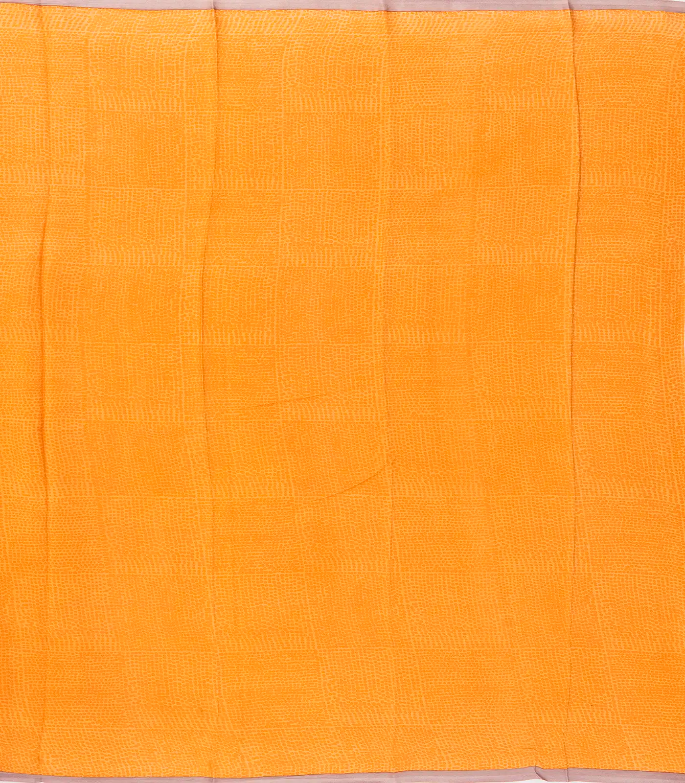 Orange Handwoven Banarasi Georgette Silk Saree With Dotted Motifs