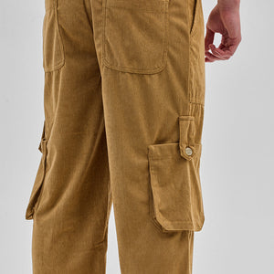 Light Brown Baggy Fit Cargo Pants