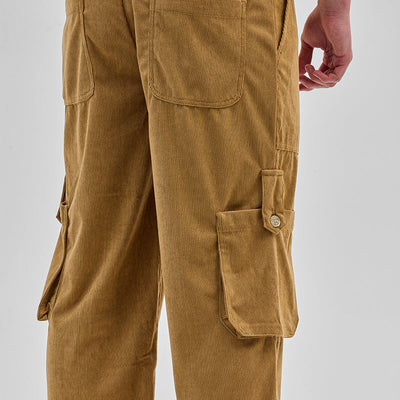 Light Brown Baggy Fit Cargo Pants