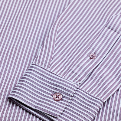 Lavender Stripes Slim Fit Stretch Shirt