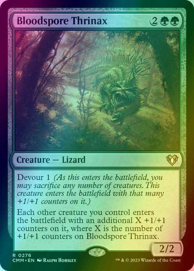 Bloodspore Thrinax [276] [Commander Masters] [Foil]
