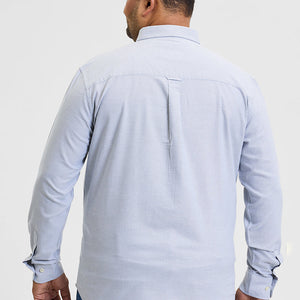 Light Grey Button Down Regular Fit Shirt