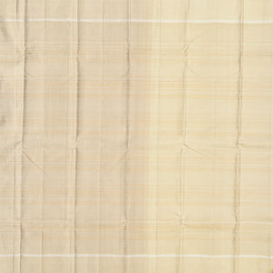 Bubble Gum Pink Handloom Kanchipuram Silk Saree With Stripes