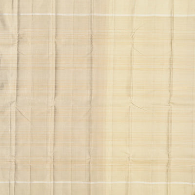 Bubble Gum Pink Handloom Kanchipuram Silk Saree With Stripes