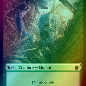 Alien Angel Token (11) // Mutant Token (18) [Universes Beyond: Doctor Who: Tokens] [Foil]