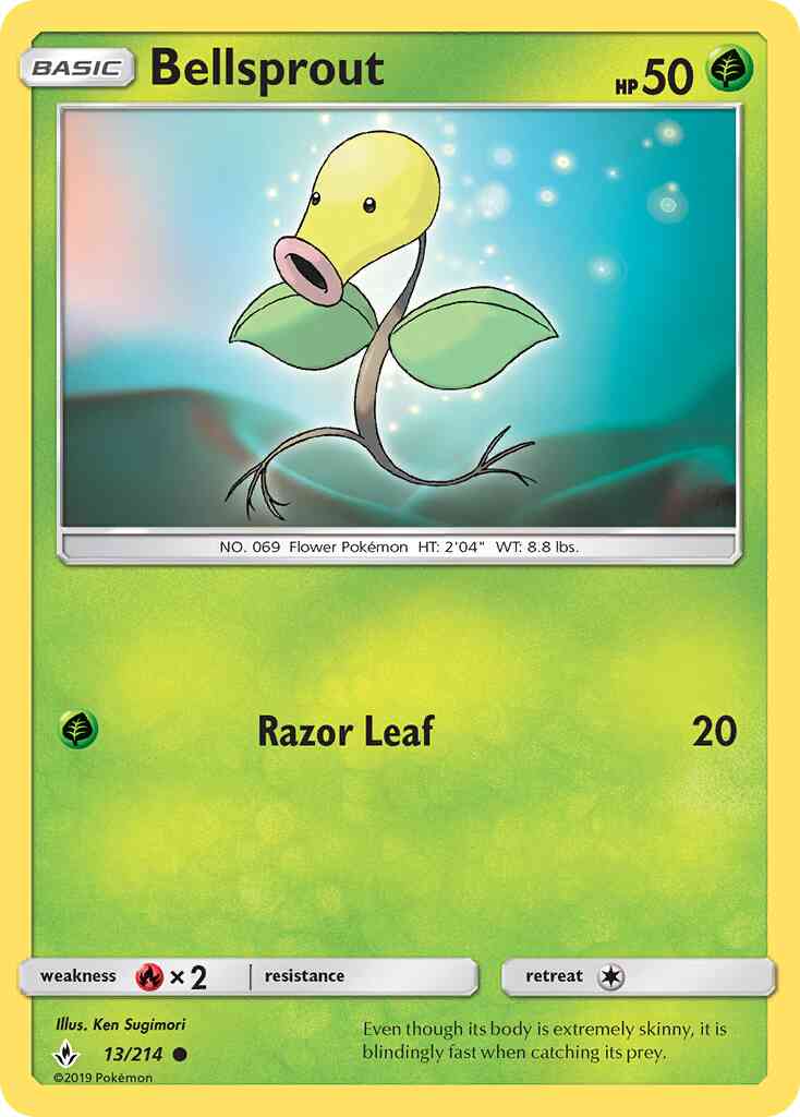 Bellsprout - 13/214 - Common [sm10-13] [Non-Holo]