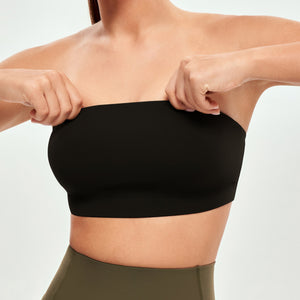 Strapless Sports Bra - Black