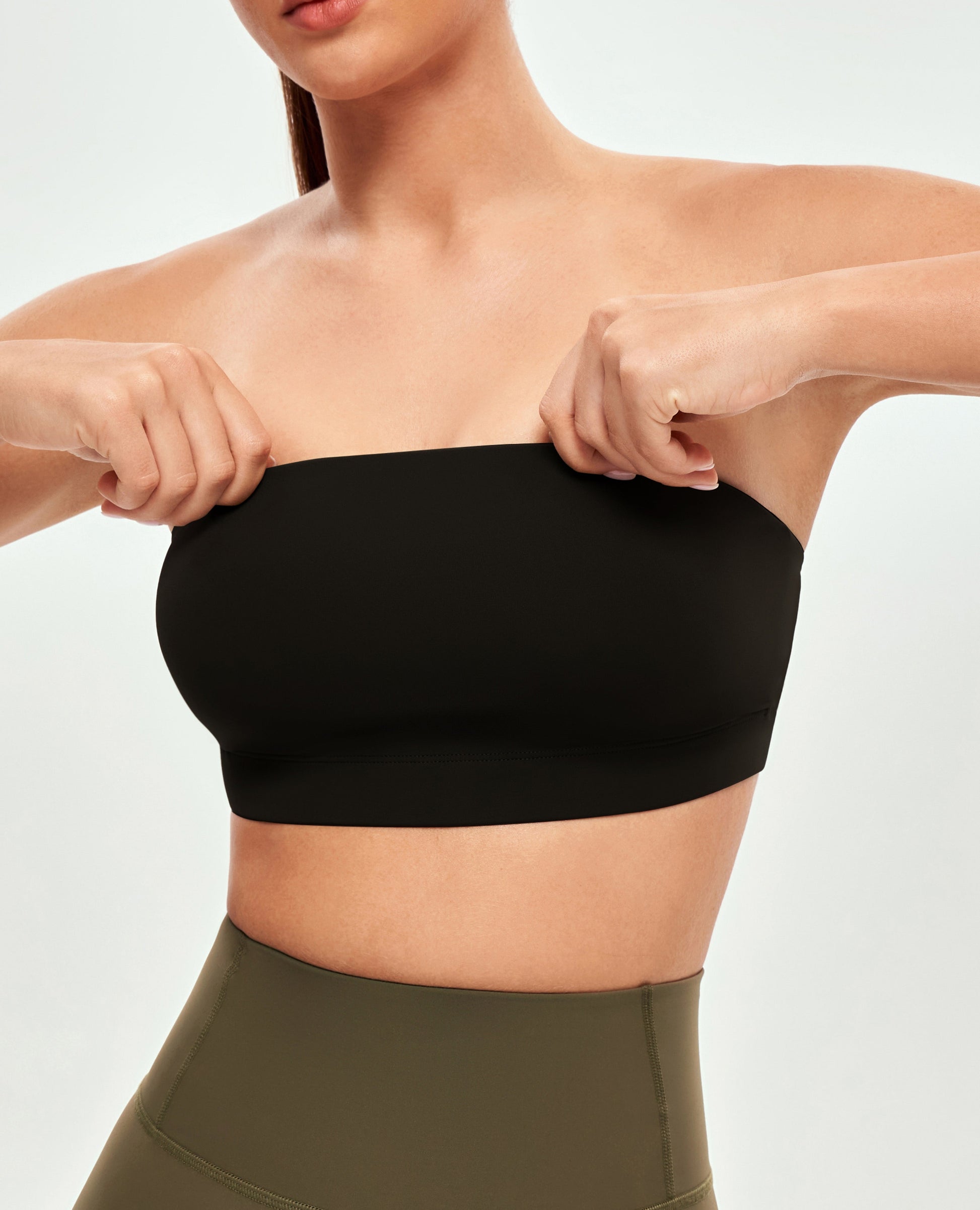 Strapless Sports Bra - Black