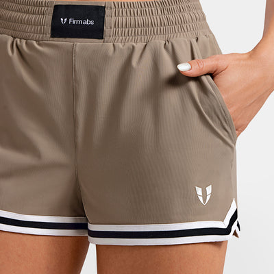 Firmabs Vivid Flow Shorts - Brown beige