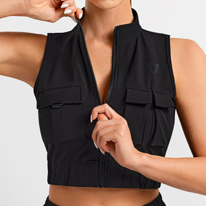 Cargo Power Moto top - Black
