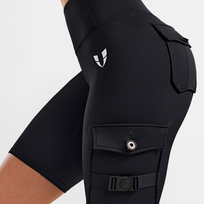 Active Cargo Shorts - Black