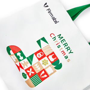 Firmabs Christmas Canvas Bag - White