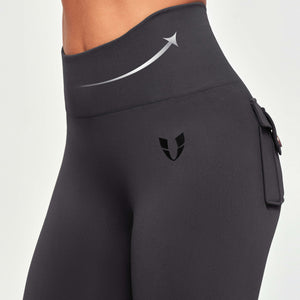 Seamless Cargo Leggings - Lava Gray
