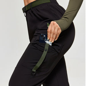 Moto Active Ankle Pants - Black