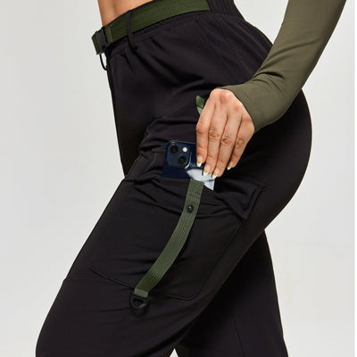 Moto Active Ankle Pants - Black