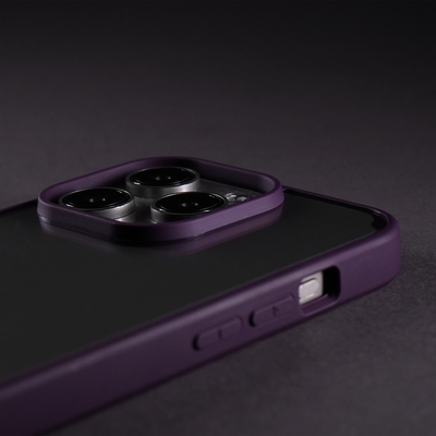 iPhone 15 Pro Crystal Clear Case with Silicone Frame Case