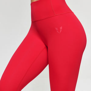 Firmabs High Waist Compression Leggings - Red