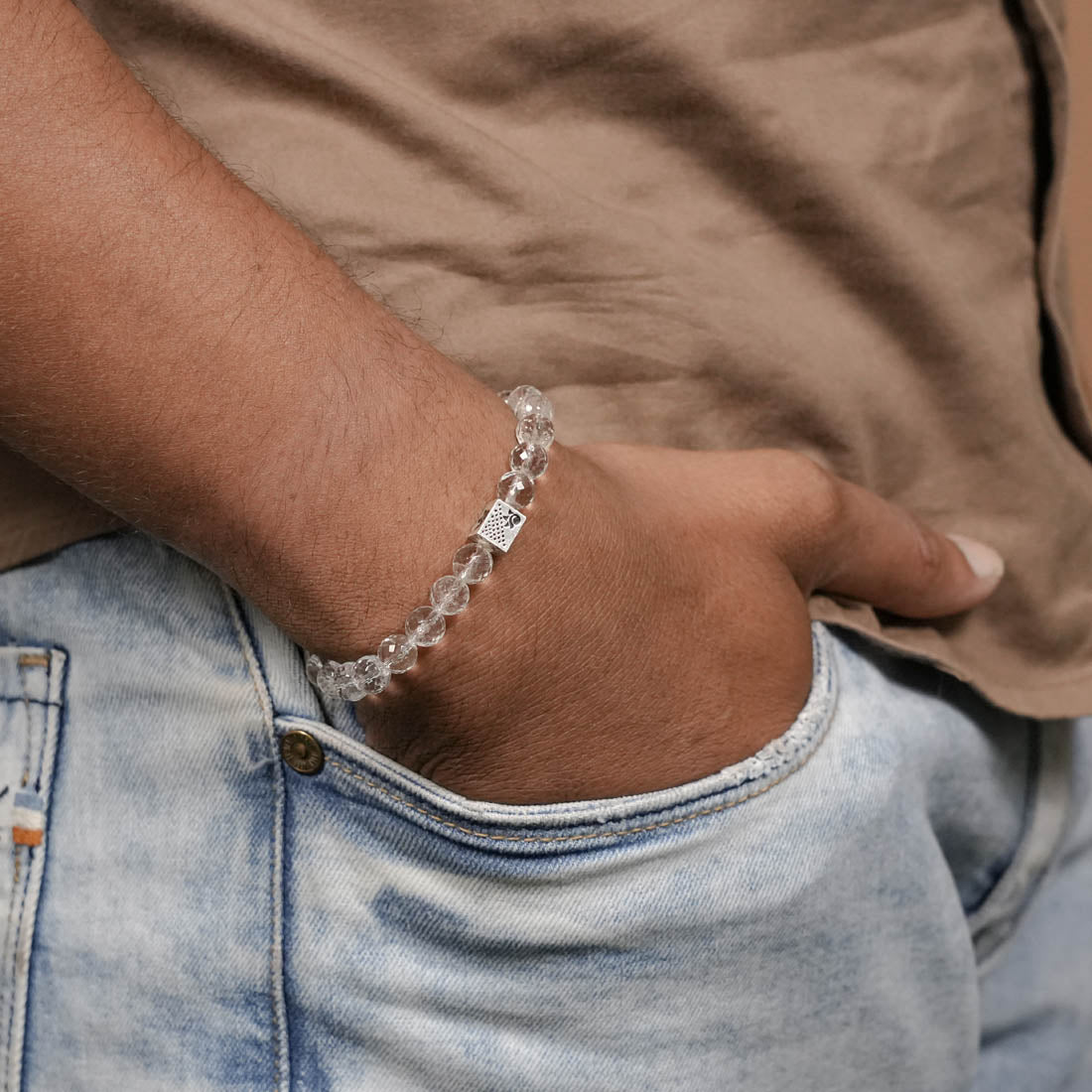 Spatik Diamond Cut Beads Bracelet