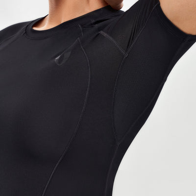 Round Neck Athletic T-shirt - Black
