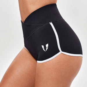 V-waist Lifting Butt Shorts - Black
