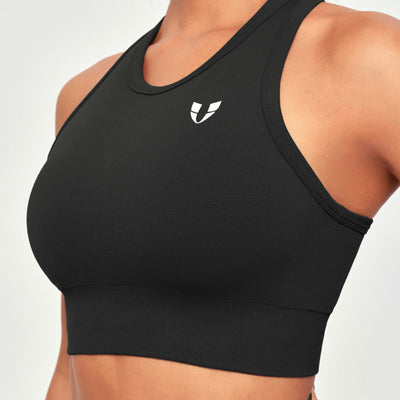 Seamless Padded Tank - Black