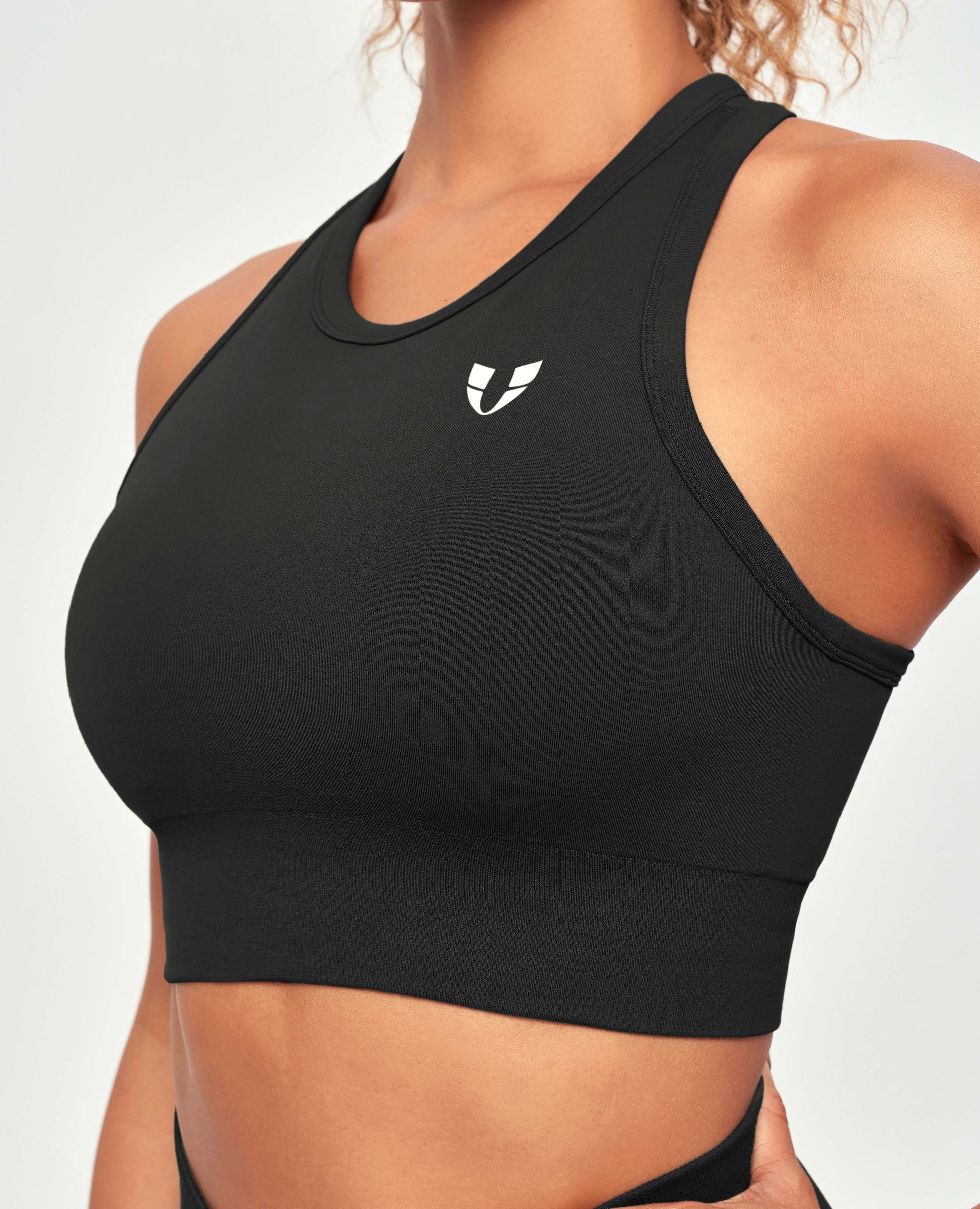 Seamless Padded Tank - Black