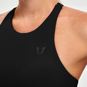 Padded Athletic Tank - Black
