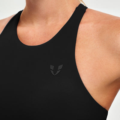 Padded Athletic Tank - Black