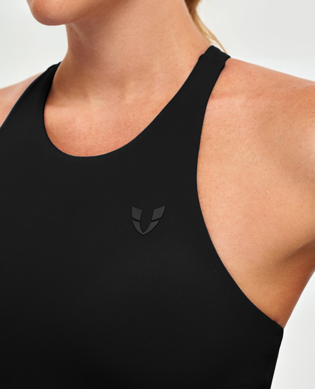 Padded Athletic Tank - Black