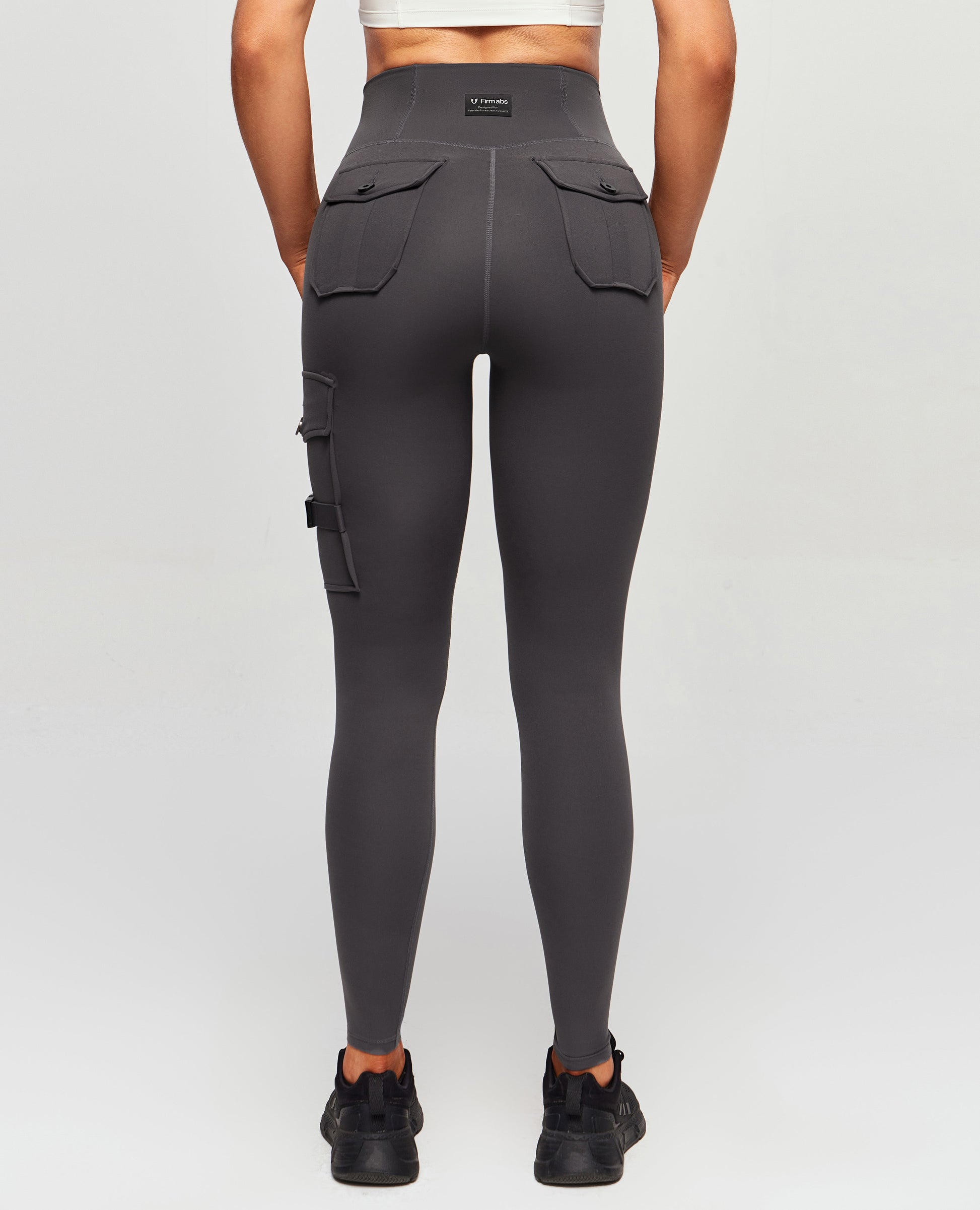 Cargo Fitness Leggings Plus - Elephant Grey