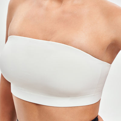 Strapless Sports Bra - White