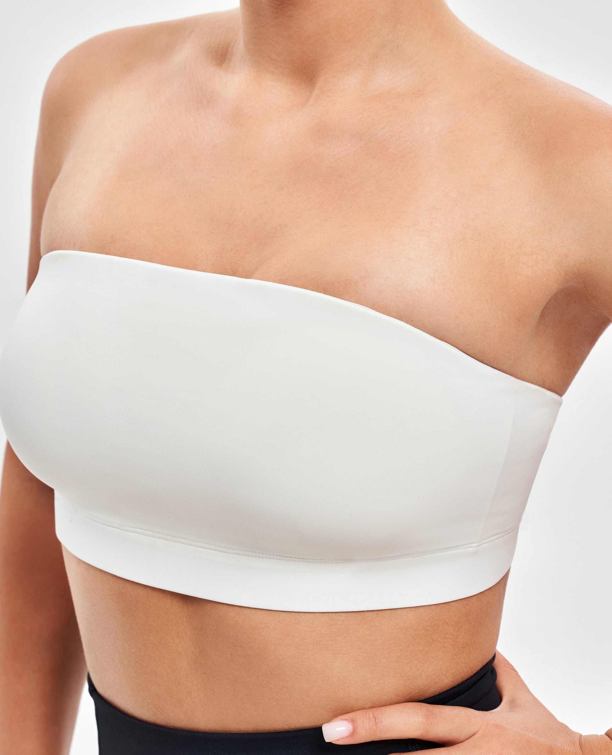 Strapless Sports Bra - White